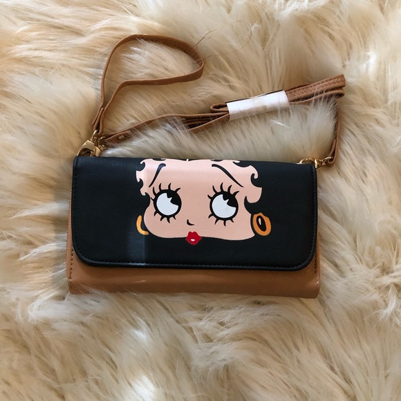 Betty Boop Handbags - Betty Boop wallet/wristlet/clutch/crossover